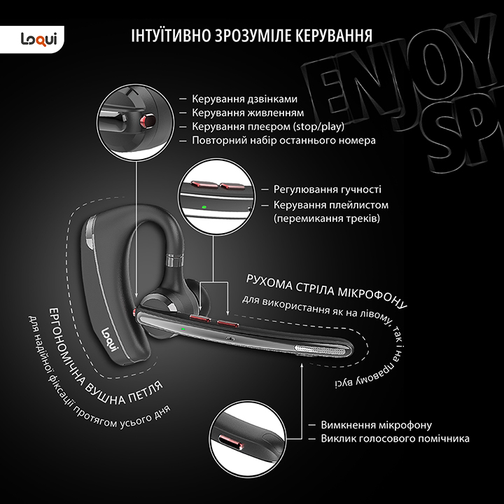 Гарнітура LOQUI G10 бездротова