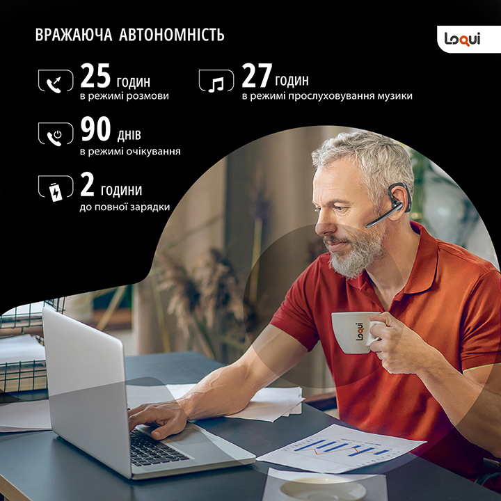 Бездротова гарнітура LOQUI G10